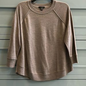 J Crew Women’s 3/4 sleeve merino wool sweater